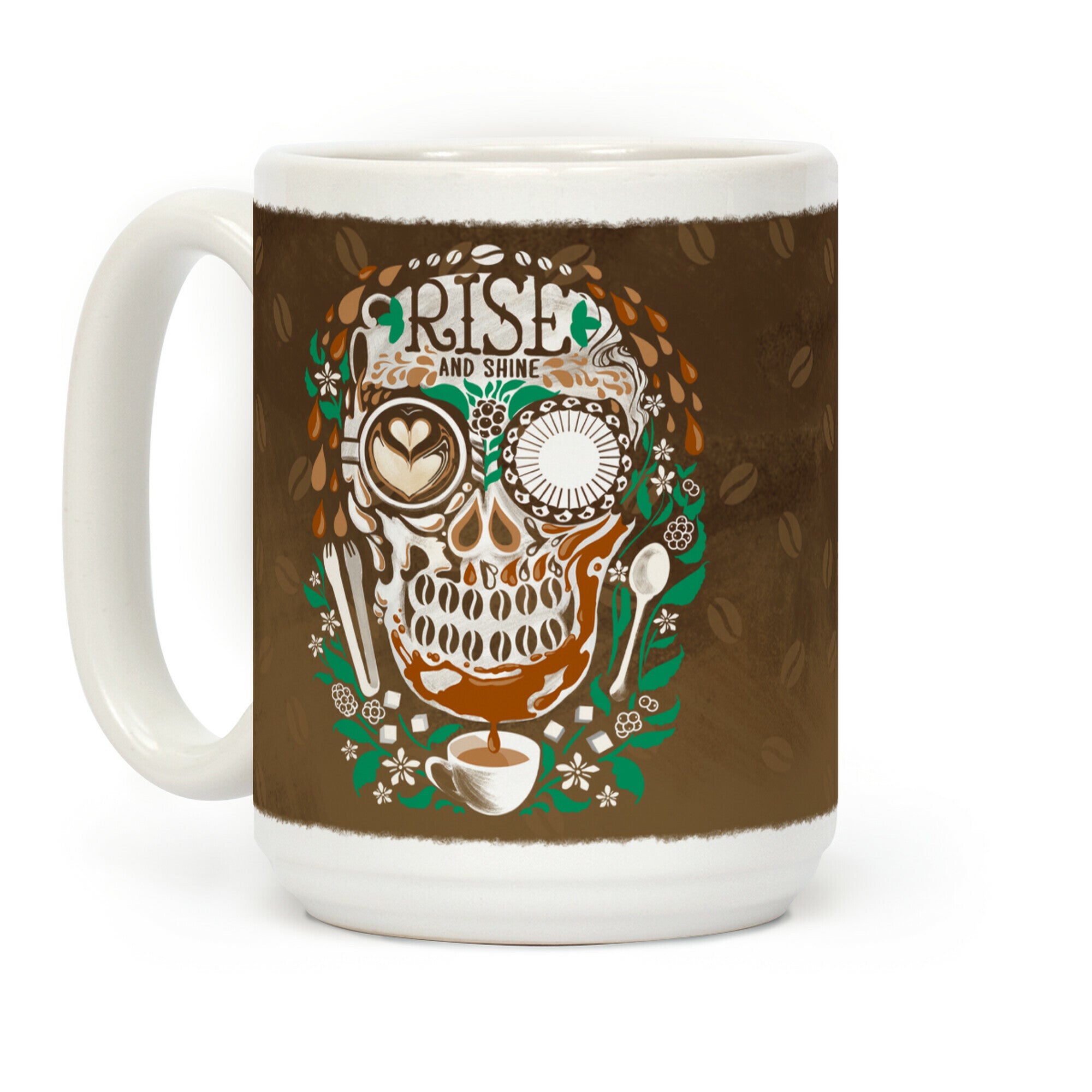 Rise and Shine Coffee Skull Coffee Mug